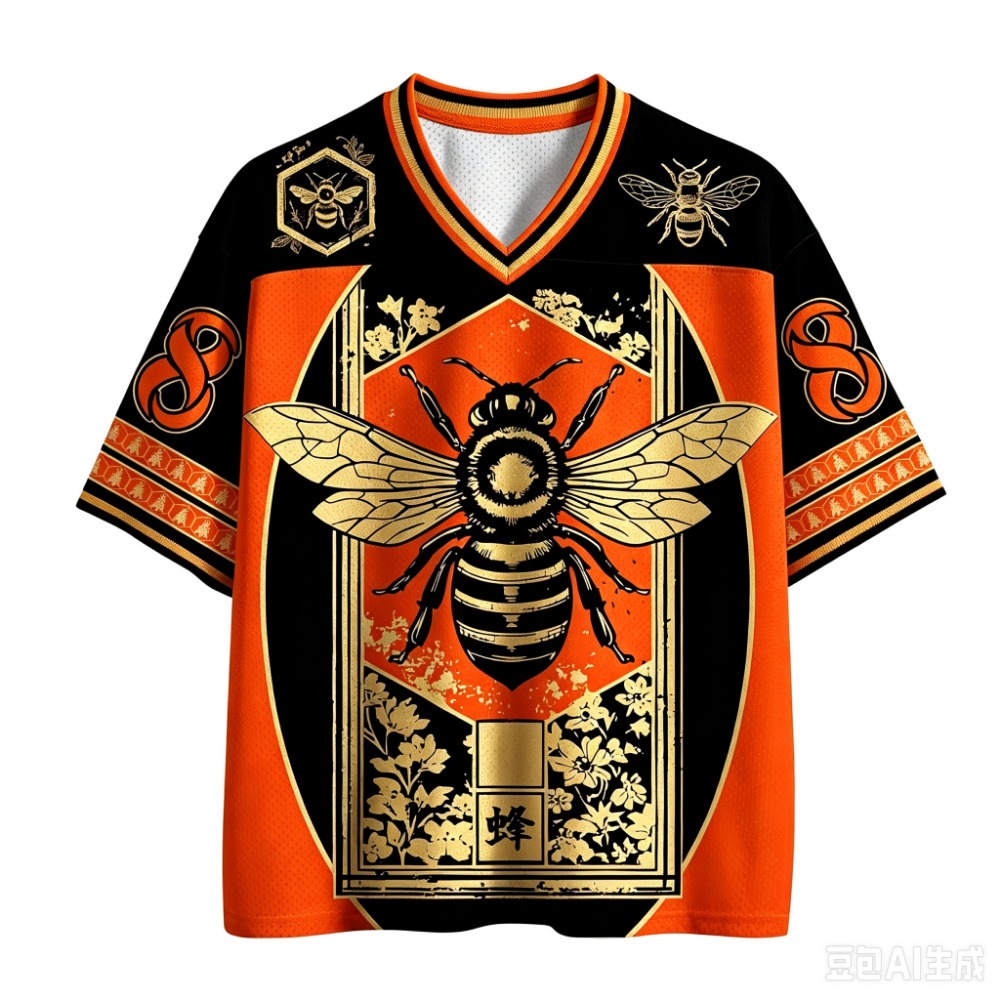 Street Fashion In Japanese - Mode estivale, nouveau design, motif d'abeille
