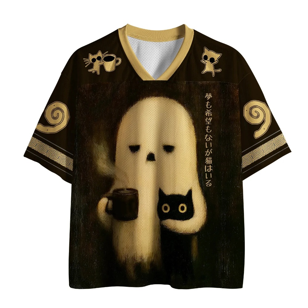 Street Fashion In Japanese - Nouvelle Collection Été T-shirt Col V