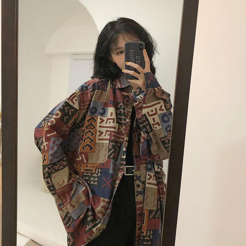 Chemisier Vintage Harajuku pou - Street Fashion In Korea avis et prix