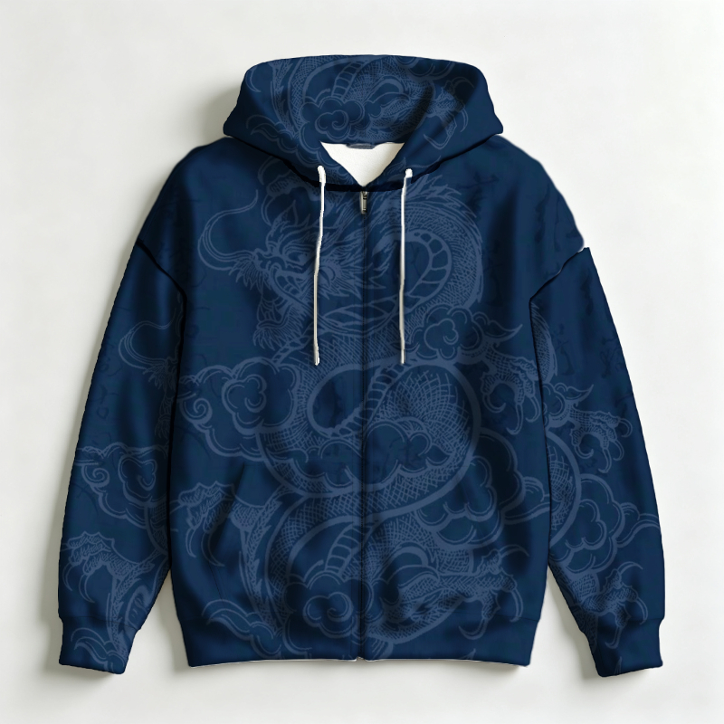 Sweat-shirt à capuche zippé po - Street Fashion Asian Men avis et prix