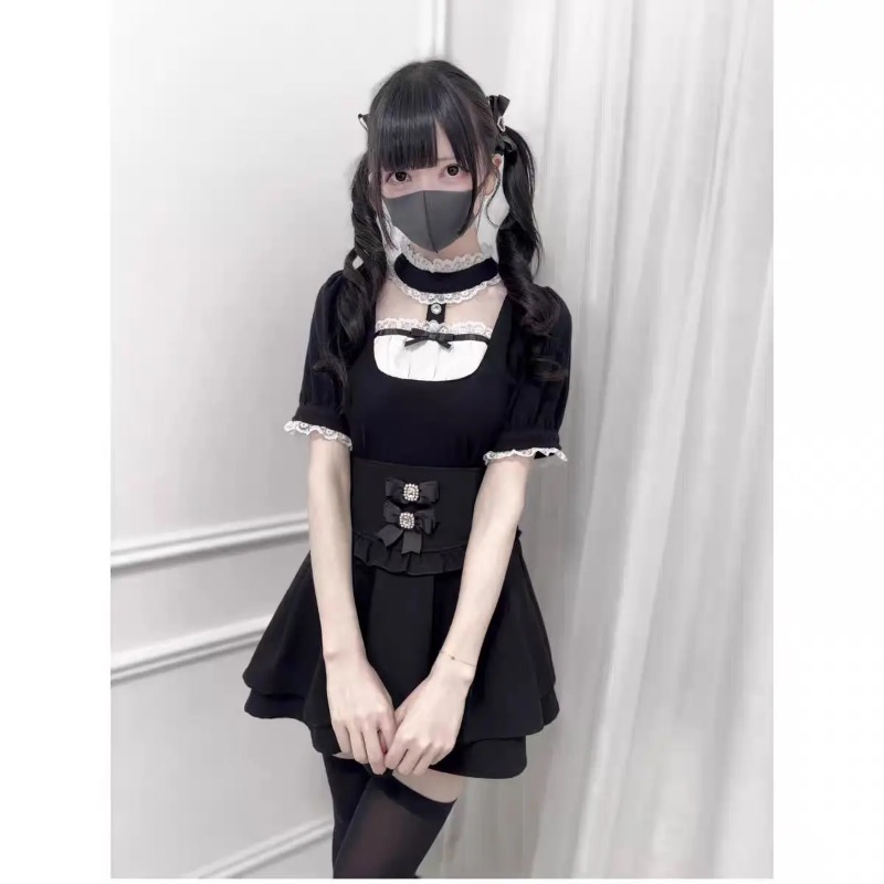 Chemisier gothique à volants e - Street Fashion In Japanese avis et prix